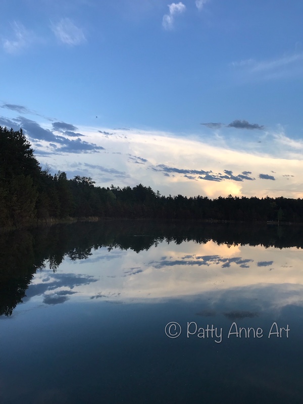 Evening lake blues