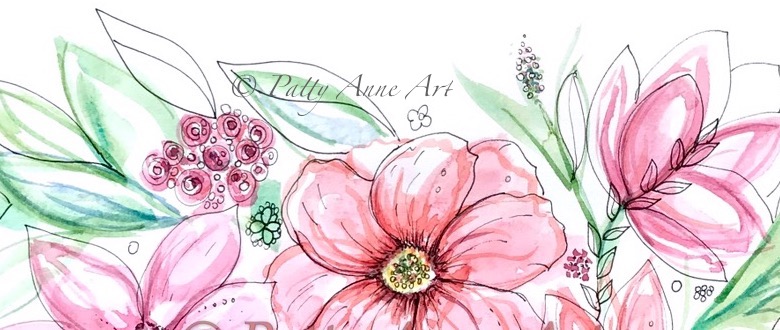 Modern floral watercolor