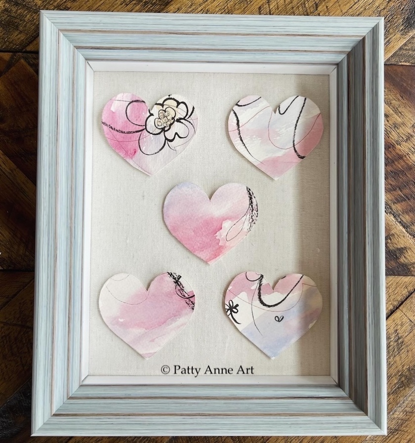 Framed hearts project